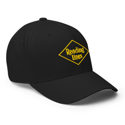 Reading Railroad Logo Inspired Embroidered Closed Back Structured Cap