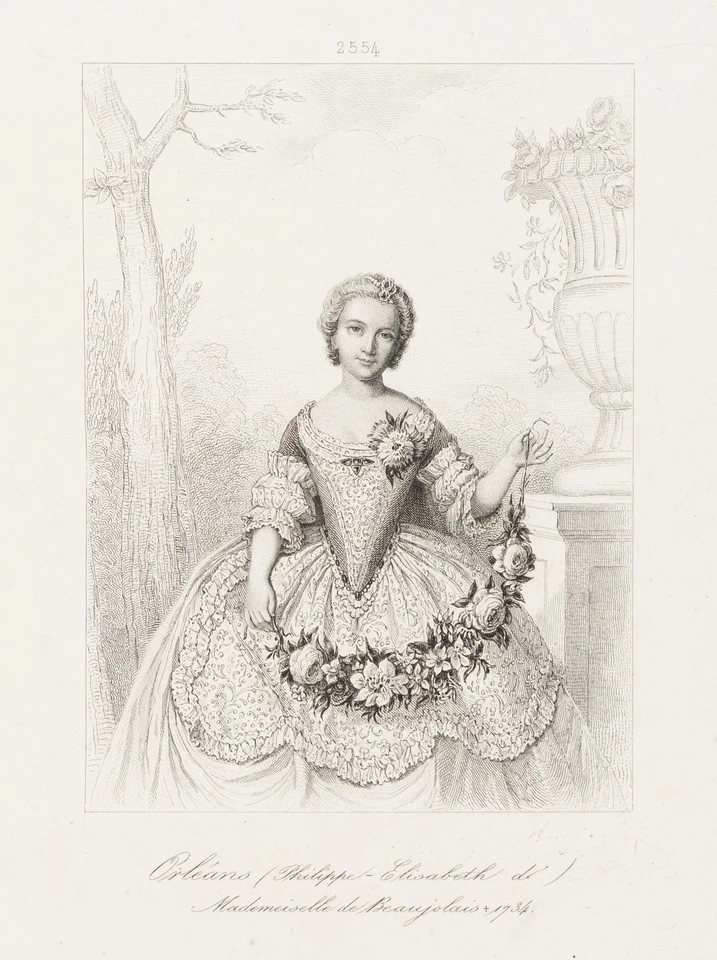 NARGEOT (*1837) nach GUÉMIED (*1816), Porträts zweier Prinzessinnen von Orléans, - Bild 4 von 4