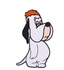DROOPY Cartoon Dog - Basset Hound - Embroidered Iron On/ Sew-On Patch