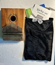 Everjoys 17-Key Kalimba Thumb Piano with Tuning Hammer, Case, & Songbook