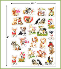 ADORABLE KITTEN KITTY CAT  PUPPY DOG STICKERS USA SELLER 13 FAST USA SHIPPING