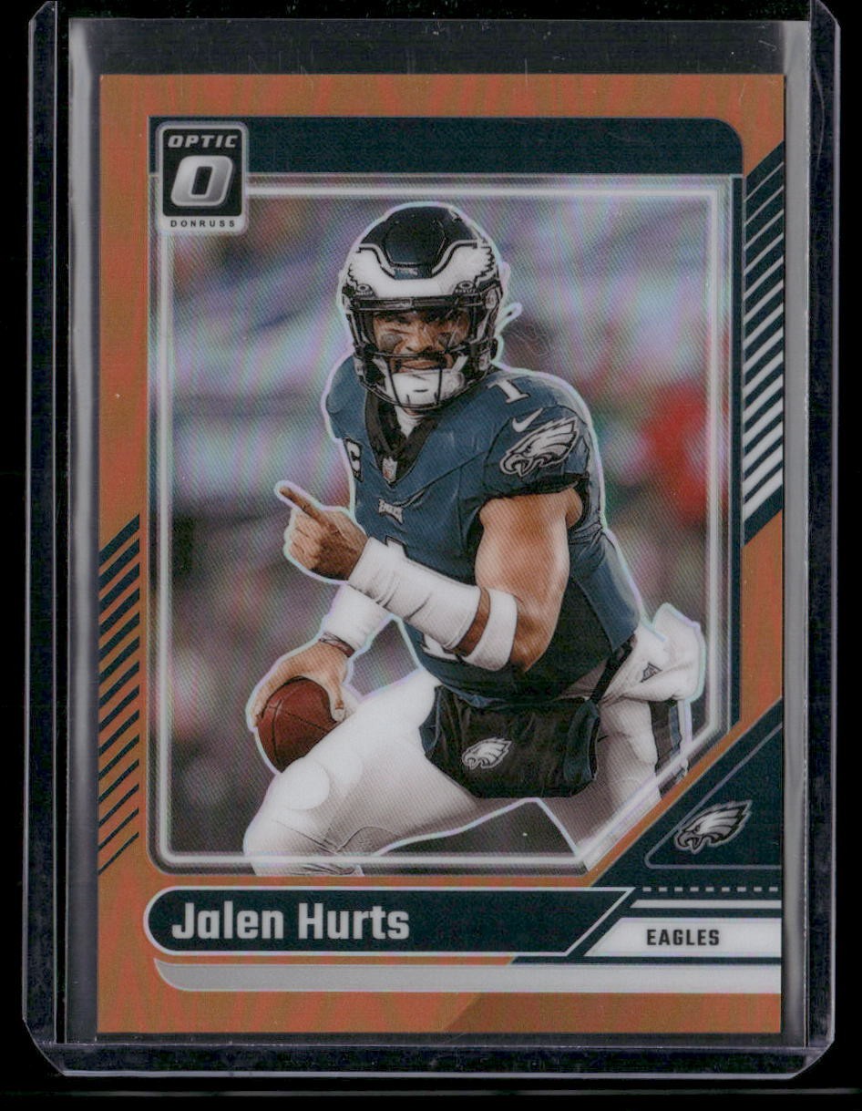 2024 Donruss Optic #158 Jalen Hurts Orange #/249