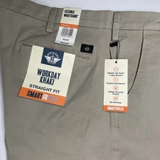 Dockers Straight Fit Workday Khaki Smart 360 Flex S: 40 X 30 Flexible Waistband