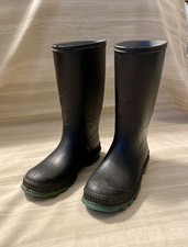 Mud Boots Rain Boots Size 8 Black Waterproof Mid Calf Rubber Gardening USA Made
