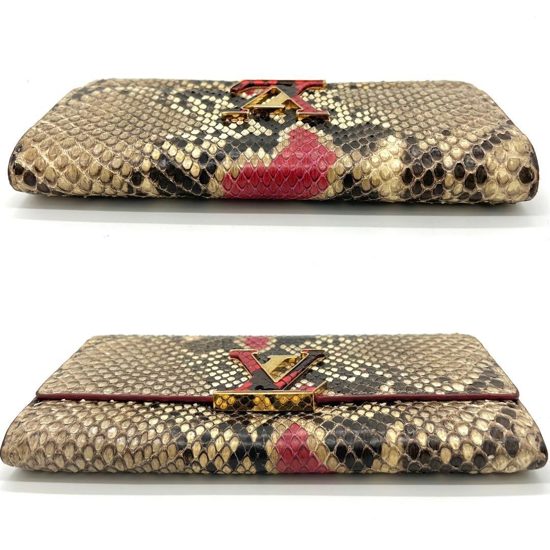 Limited Louis Vuitton Capucines Python Long Walle… - image 4