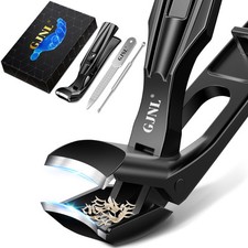 Toenail Clippers for Seniors Thick Toenails, Upgrade Angled Head Large Toe Na...