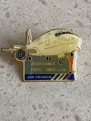 Pin s Air France Assistance Piste Orly Flugzeug  