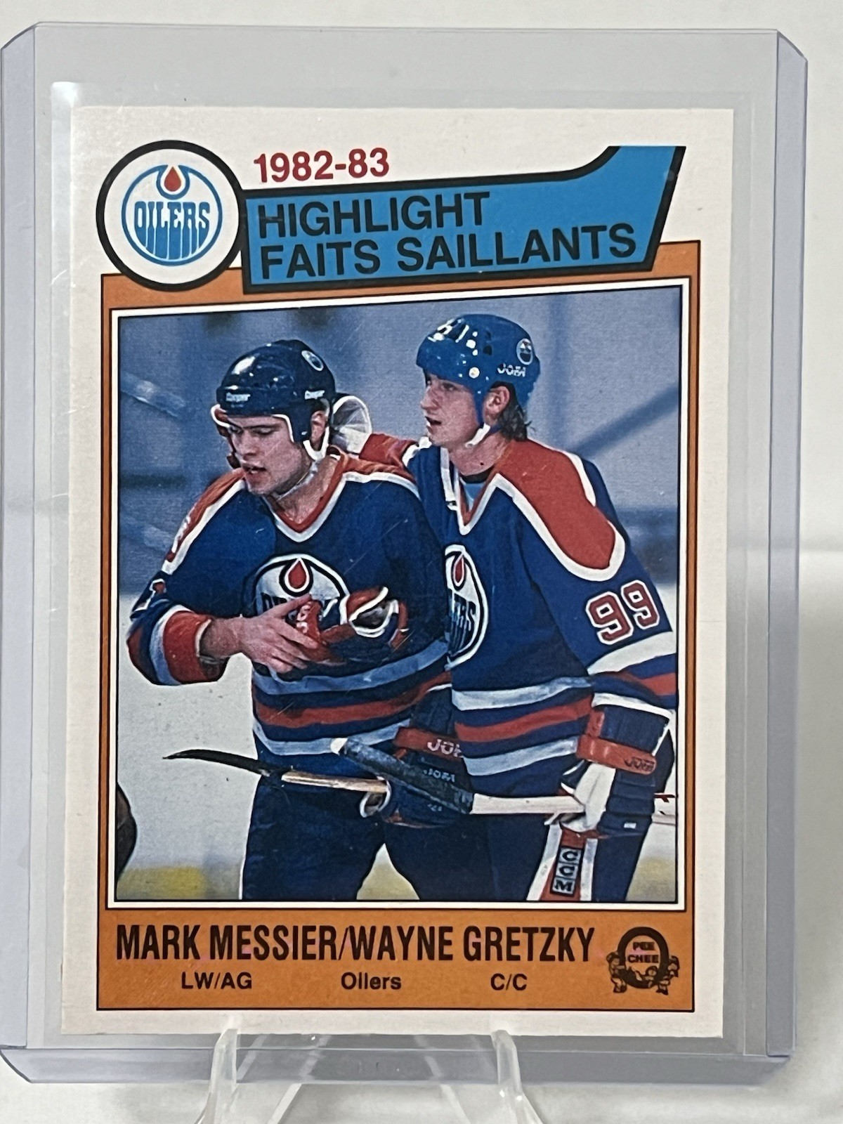 🔥1983-84 O-Pee-Chee OPC #23 Wayne Gretzky Mark Messier Highlights HOF