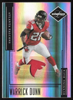 2006 Leaf Limited Threads Prime Team Logo /30 Warrick Dunn #56 Falcons