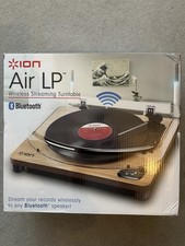 Image of Ion Air LP Wireless Streaming Turntable Wood, Bluetooth Vinyl Record Player