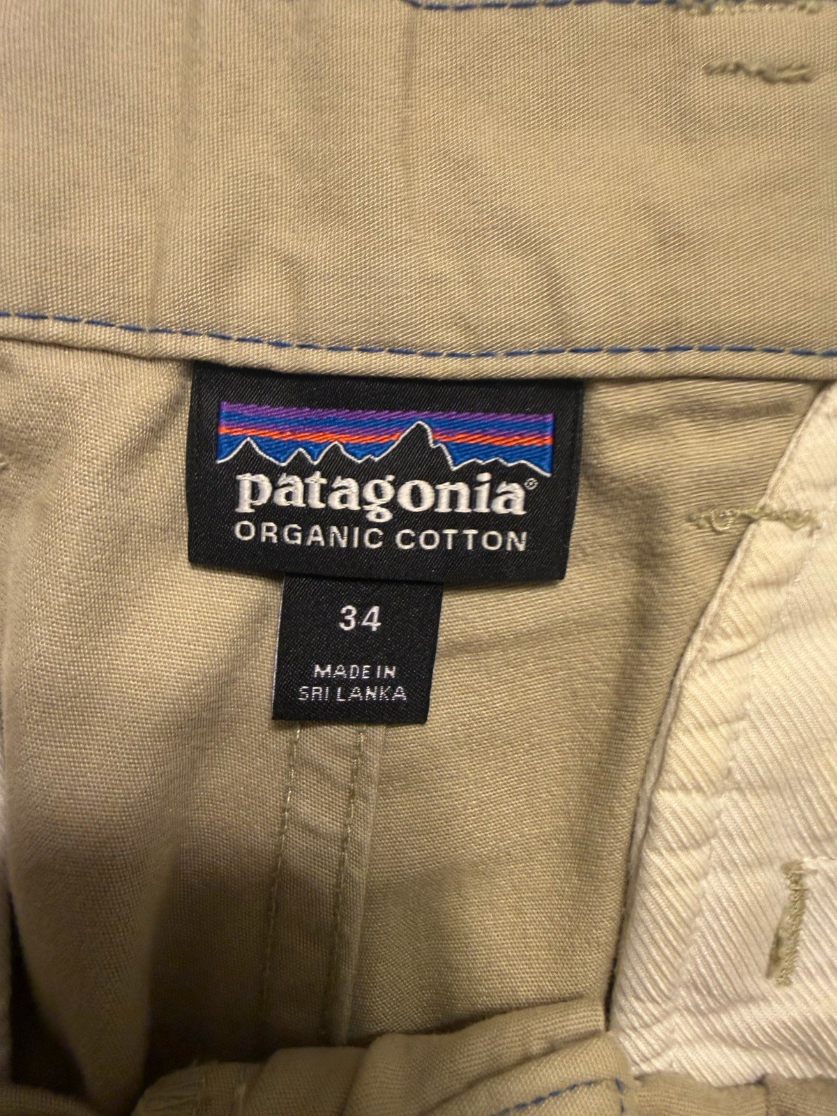 Patagonia Shorts Mens 34 Beige Organic Cotton Canvas Casual Chino Hiking E132 thumbnail 4