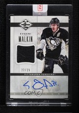 2012-13 Panini Limited Jerseys Signatures 22/25 Evgeni Malkin #LJ-EM Auto 0c3