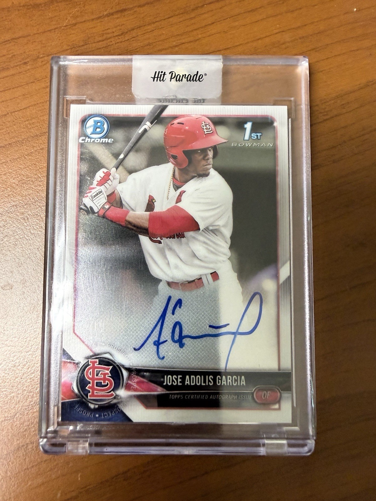 2018 Bowman Chrome Prospect Autographs Adolis Garcia #CPA-BW Auto