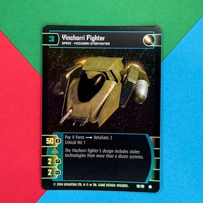 Star Wars TCG WOTC FOIL The Phantom Menace Yinchorri Fighter  90/90 Mint/GEM