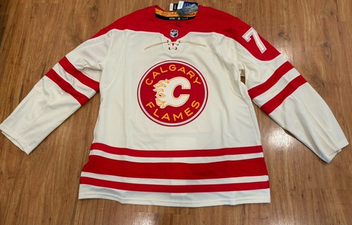 Adidas Calgary Flames #73 Tyler Toffoli Authentic Heritage Jersey Men’s Size 54