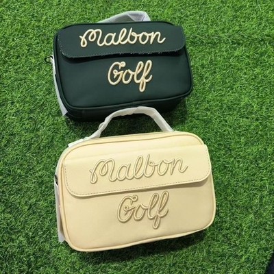Malbon Golf Classic Cart Bag Hand Bag for Golfers Green or Beige
