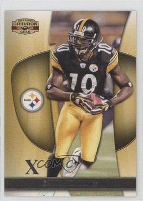 2009 Donruss Gridiron Gear Silver X's 82/250 Santonio Holmes #83 oh4