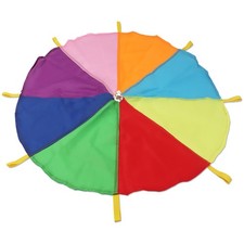 Play Rainbow Parachute 6ft 10ft 12ft with 16 Handles 16ft 20ft Tent Game for ...