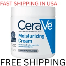 CeraVe Moisturizing Cream 19 oz for Dry Skin with Hyaluronic Acid & Ceramides Fa