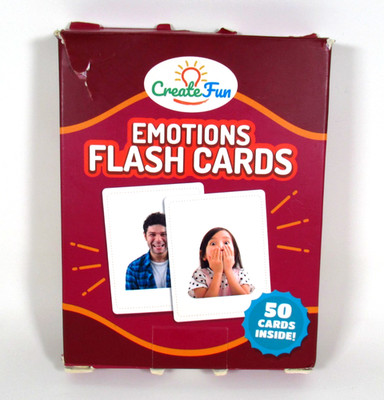 Emotions Flash Cards 50 Set CreateFun Social Skills Therapy Autism ABA