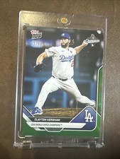 CLAYTON KERSHAW 2025 TOPPS NOW DODGER WORLD SERIES CHAMPS #WS-13, GREEN FOIL /99