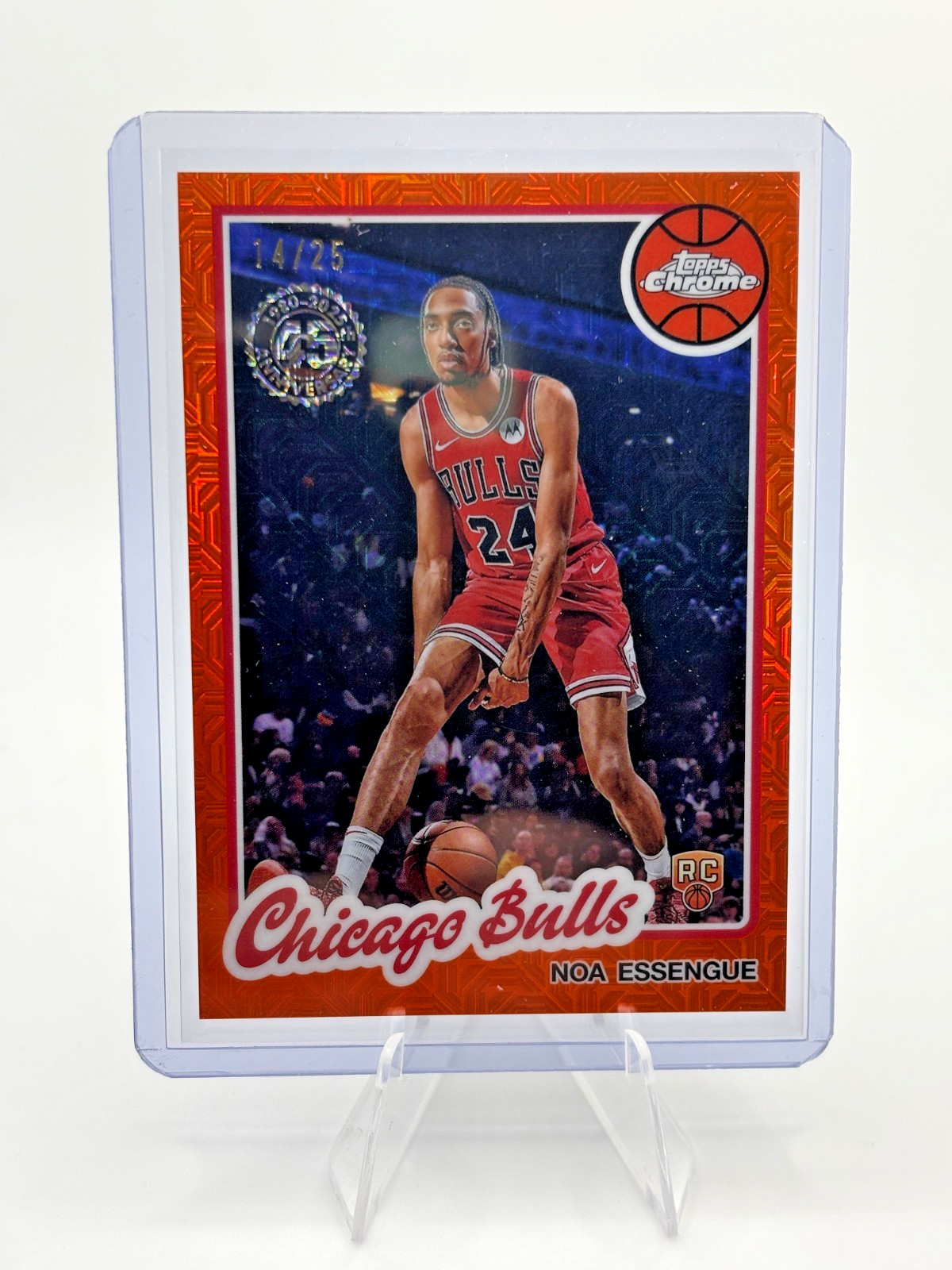 2025 Topps Basketball Noa Essengue RC #TC-NE Chrome Silver Pack ORANGE /25