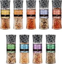 Soeos Spice Seasoning Set of 9 with 16.28 Ounce (Pack 1), colorful