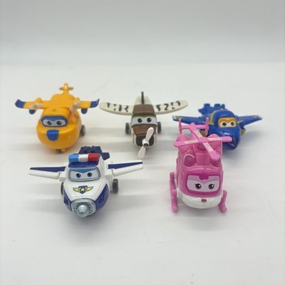 Lot of 5 - Super Wings Toys Transformer Planes Figures  Disney Pixar - Small