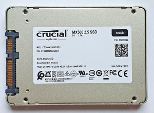 500 GB SATA III Crucial MX500 CT500MX500SSD1 3D-NAND TLC SSD SED 2.5" Festplatte