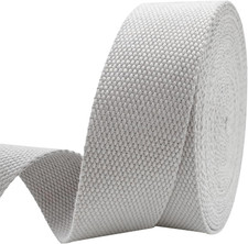 Heavy-Duty 1.5 Inch Cotton Webbing - 2Mm Thick 6 Yards - Natural Belt Strap fo