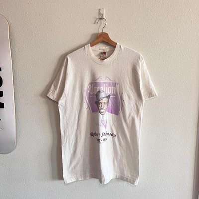 Vintage Robert Johnson Delta Blues Jazz White Single Stitch T Shirt 90s Size L