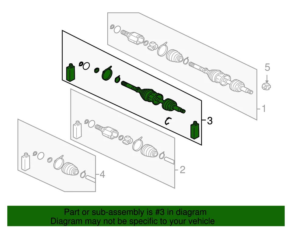 Genuine Mitsubishi Outer Boot 3817A134 - Image 2 of 2