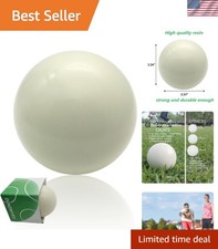Impact-Resistant 57mm White Bocce Pallino Ball - Perfect Tournament Accessory