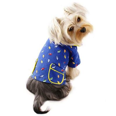 Klippo Dog Clothes Festive Lights Shirt Pajamas Pockets XS-XL Puppy Pet  Warm