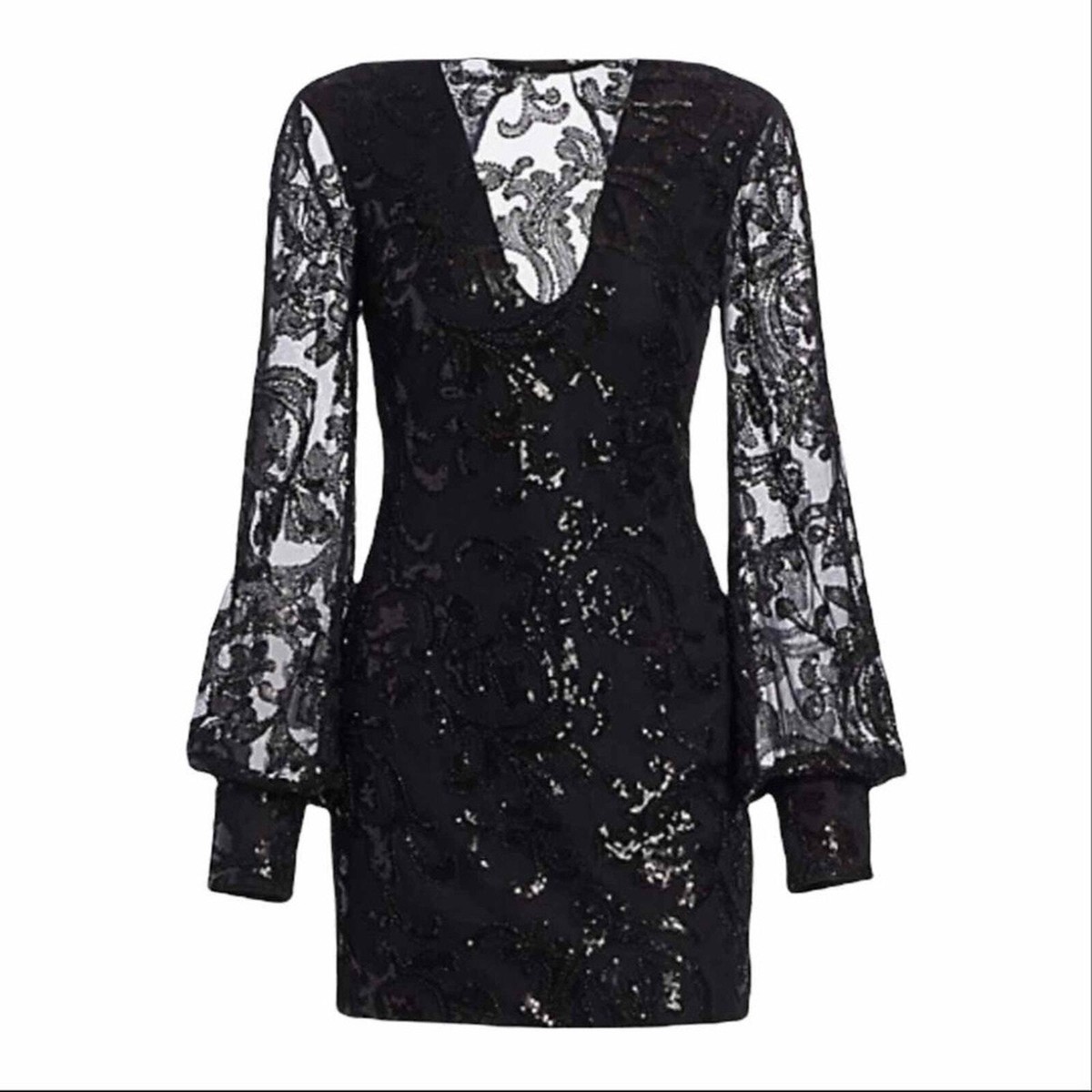 alexis beaded dress Alexis Jerza Black and White Embellished Mini Dress Size XL  shopthegcc