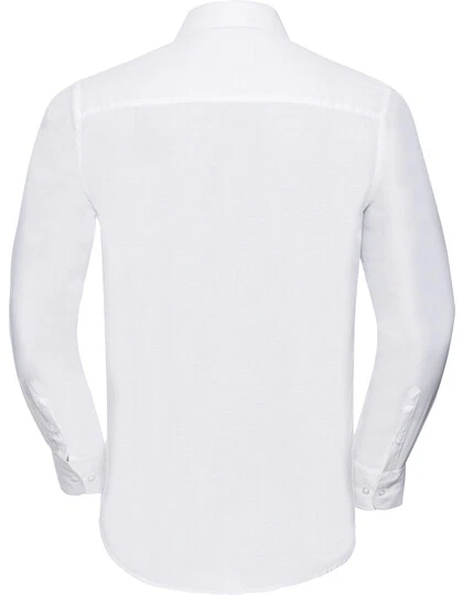 Sp Camicia Uomo Maniche Lunghe Kent Colletto Pflegeleicht Bianco 2XL 45/46 Slim - Immagine 3 di 4