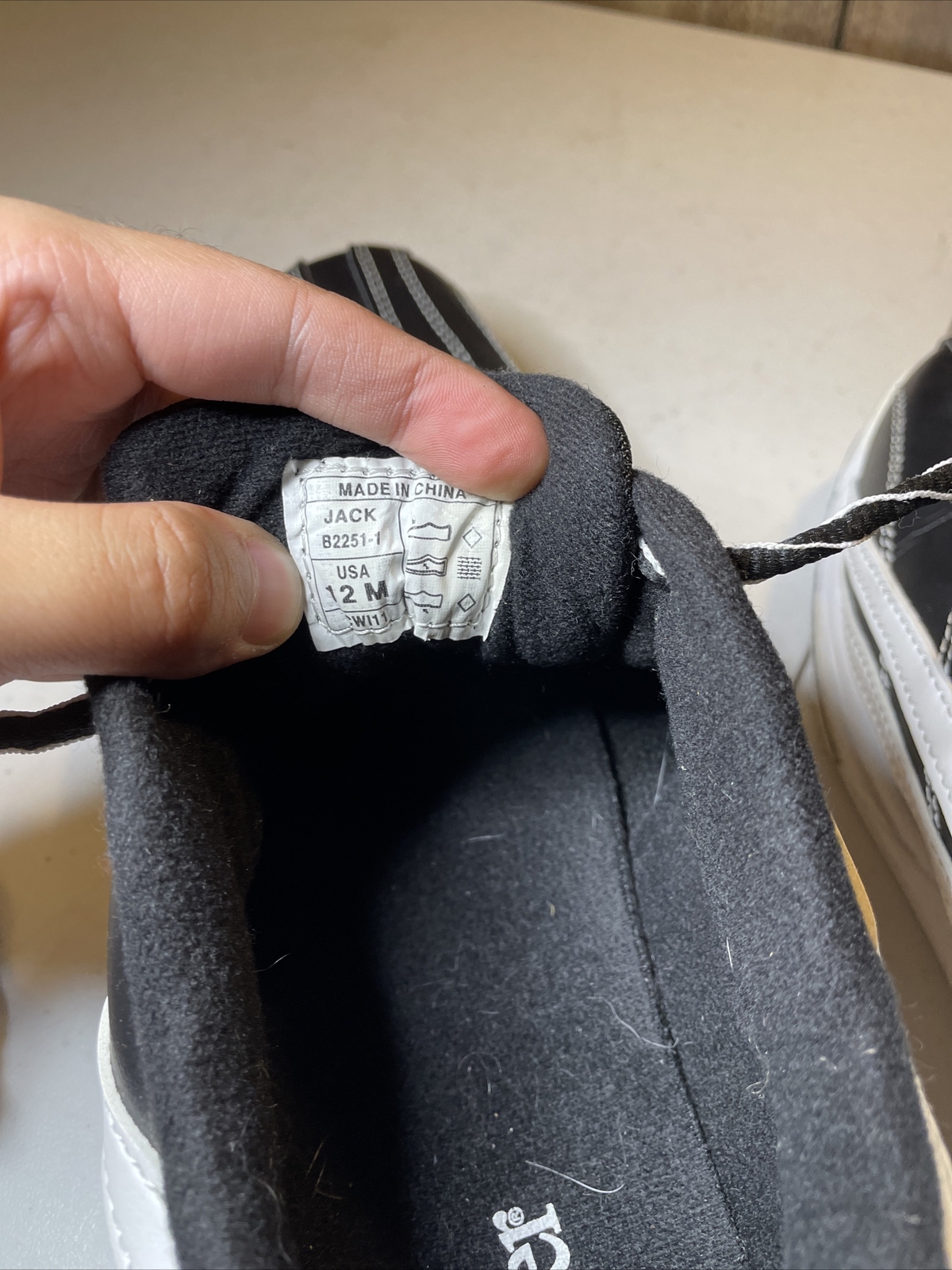 Dexter Jack Bowling Shoes B22511 Black White Slide Rite Men's 12M eBay