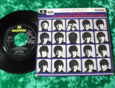 Single 7'' EP The Beatles - Extracts from the film A HARD DAY'S NIGHT