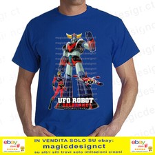 T-SHIRT GOLDRAKE UFO ROBOT TSHIRT actarus CARTOON ANNI 80 ANIME TG. FINO 5XL