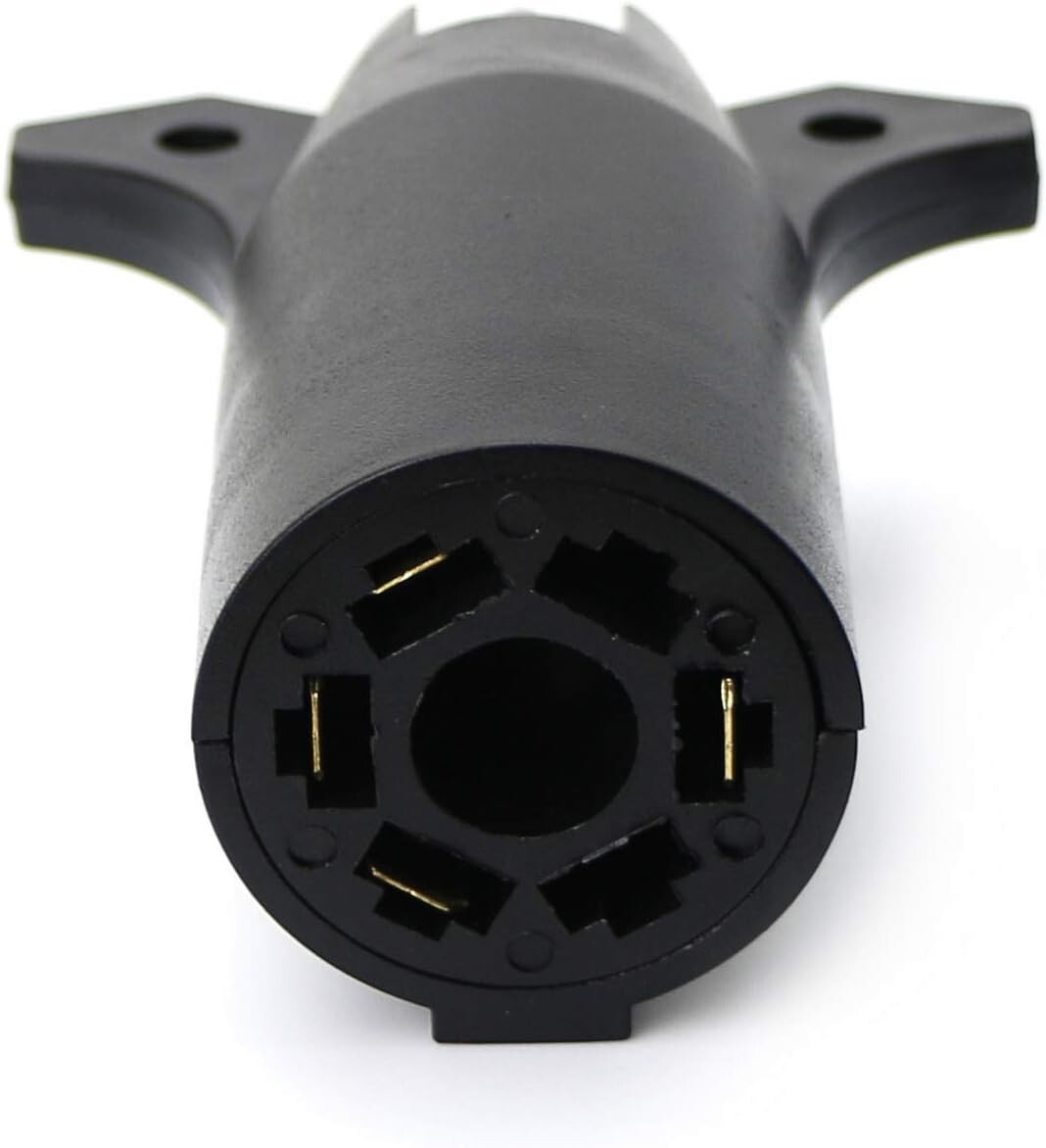 7Way Round to 4Way Flat Trailer Light Adapter Plug for Truck Trailer