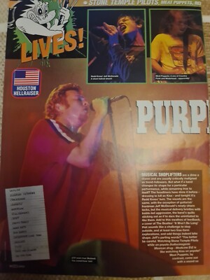 SCOTT WEILAND STONE TEMPLE PILOTS / NAPALM DEATH A4 POSTER RAW MAGAZINE
