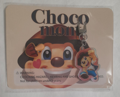 (2) Choco Mont Keyring Keychain Key Chain & Chocolate Mushroom Charm Lot RARE