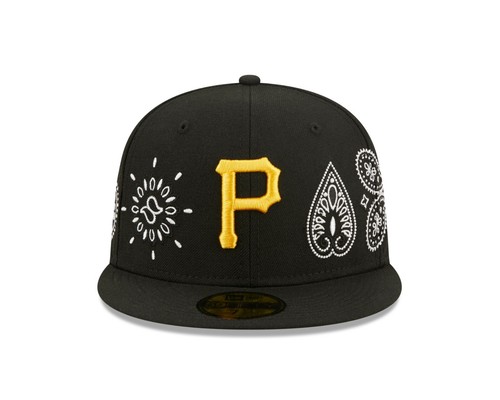 Pittsburgh Pirates New Era Paisley All-Over 59FIFTY Fitted Hat - Black |  eBay
