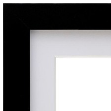 US ART Frames 1" Flat Black 18x24, print to hold 13x19 Art - Mat size 2.75 inch