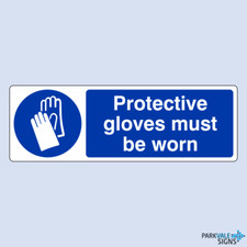 Protective Gloves Must Be Worn Sign