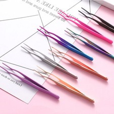False Eyelash Extension Tweezer Curved Eye Beauty Lashes Applicator Tool