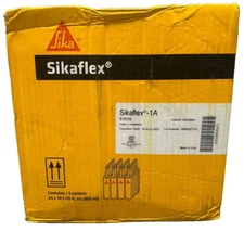 Lot of 24 tubes of Sikaflex-A1 91016 Construction Sealant Limestone 10.1 oz