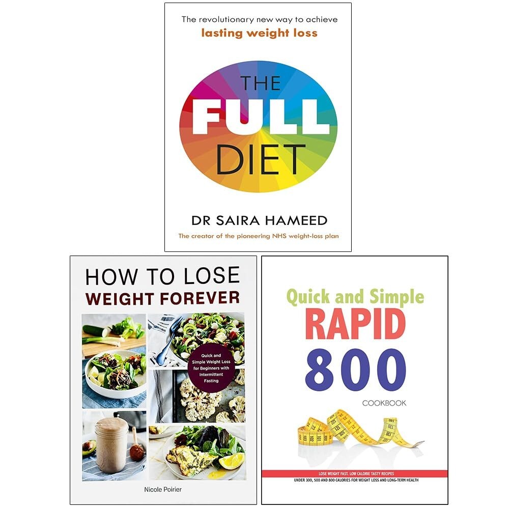 Full Diet,How to Lose Weight Forever,Quick and Simple RAPID 800 3 Books Set