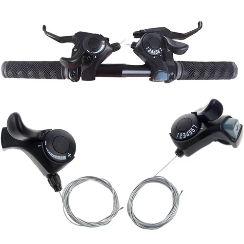 2 STCK. 3x7 21 Gang MTB Mountain Road Fahrrad Schaltuhr Fahrrad Daumengang Schaltset USA - Bild 7 von 12