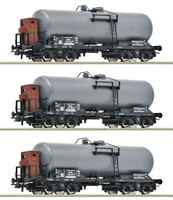 Roco H0 6600062 Kesselwagen-Set 3-teilig der DRG
